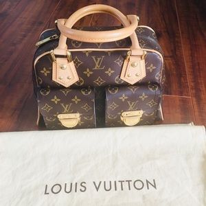 🔥💖❤️ AUTHENTIC LOUIS VUITTON Manhattan PM EUC